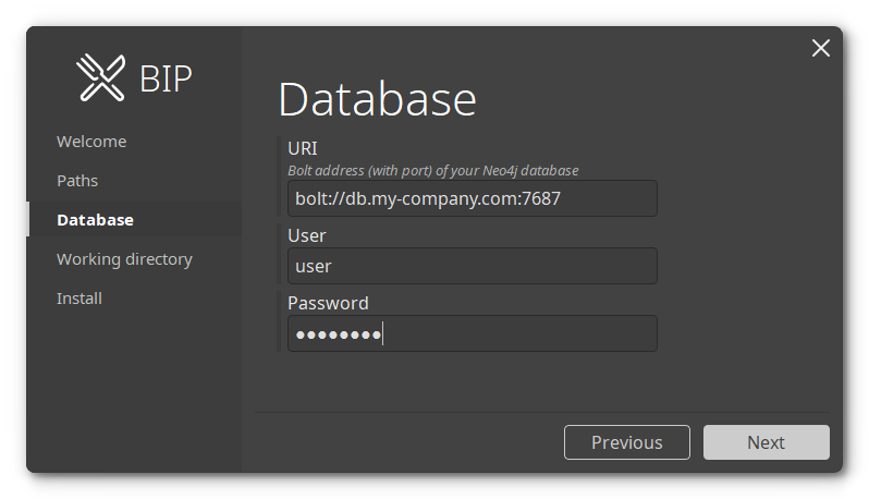 Installer database view